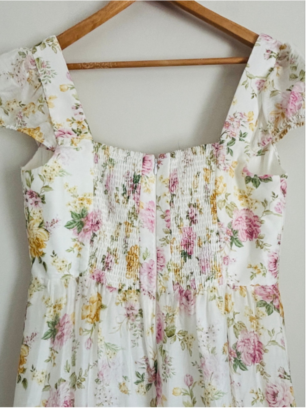 Ever New Romana CottageCore Tiered Floral Puff Sleeve Maxi Dress Size 12 Boho - Picture 13 of 16